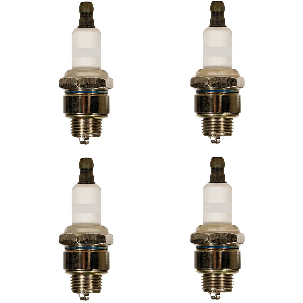 4 Pack Spark Plugs Fits Champion J19LM Fits Briggs and Stratton 492167 492167S