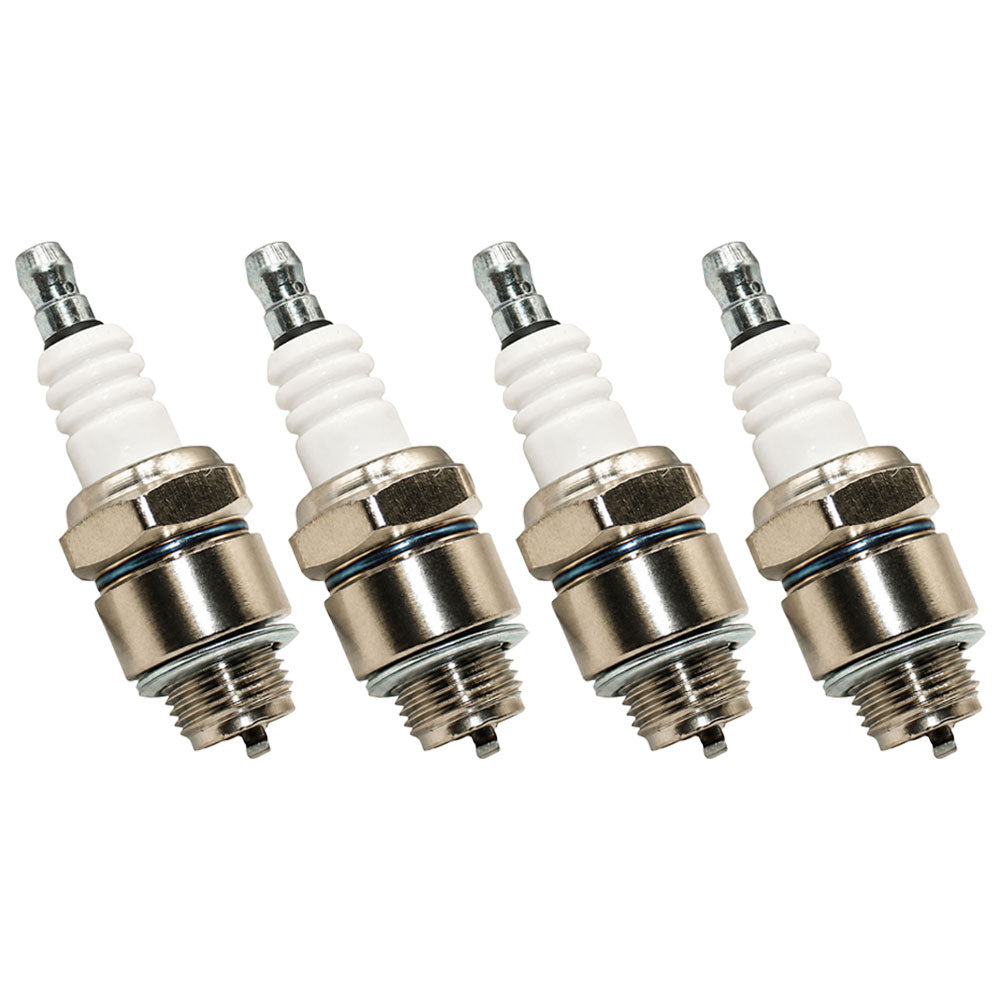 4 Pack Spark Plugs Fits Champion J19LM Fits Briggs and Stratton 492167 492167S