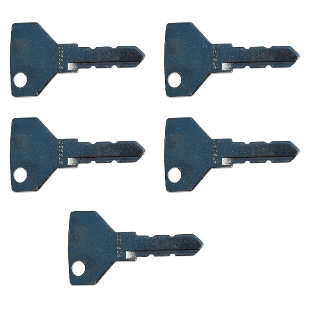Qty 5: Equipment Key  Fits Yanmar Replaces 194155-52160
