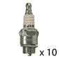 Qty 10: Spark Plug Fits Lawn-Boy Replaces 614009