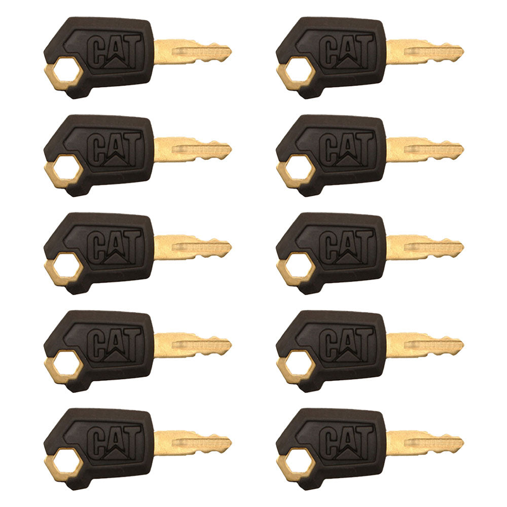 (10) Keys Fits CAT Fits Caterpillar Heavy Equipment Ignition Key 5P8500