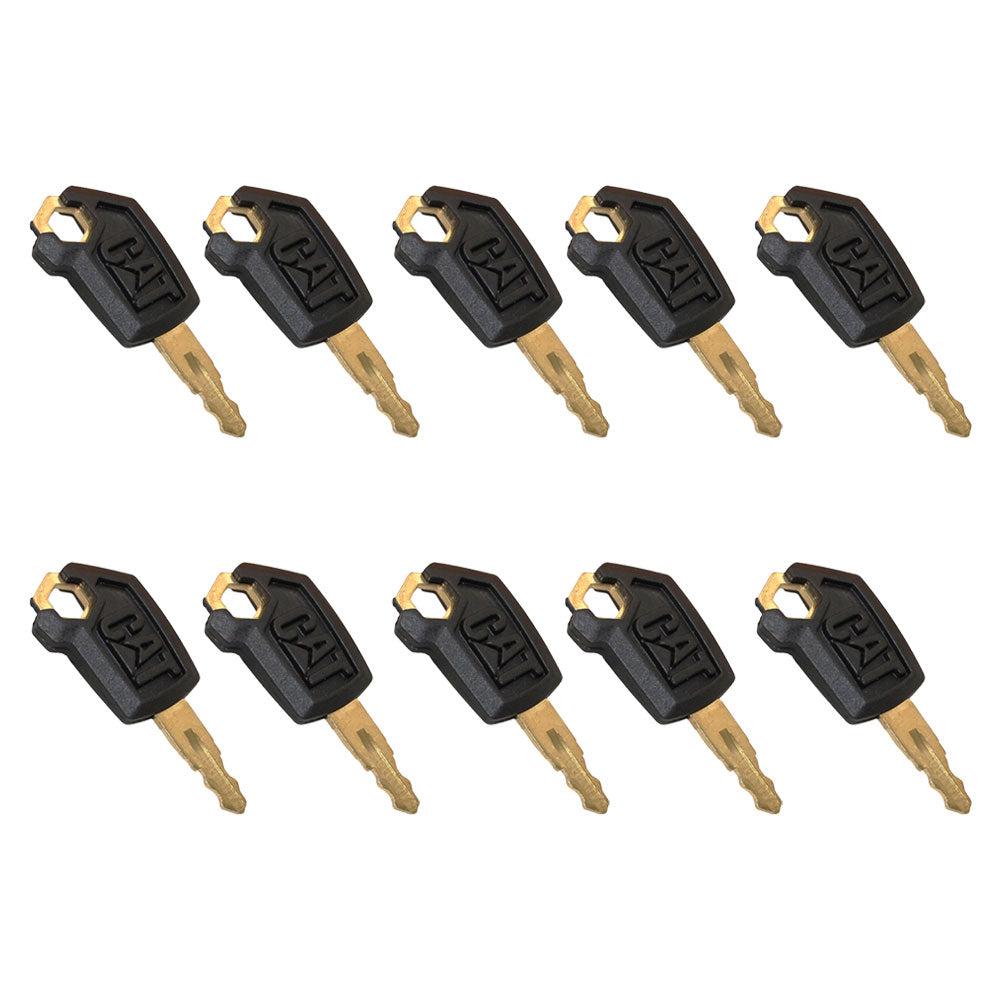 Qty 10: Ignition Key - New Style Fits Caterpillar Replaces 0310-072