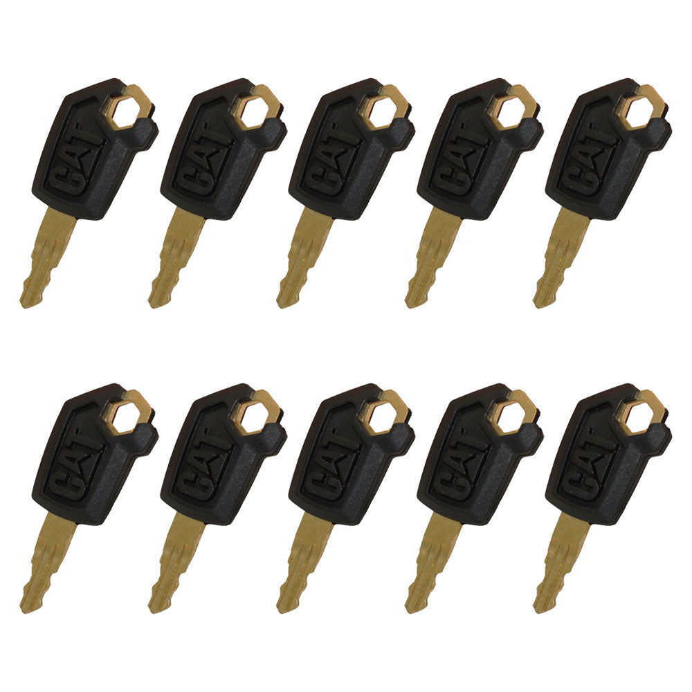 (10) Keys Fits CAT Fits Caterpillar Heavy Equipment Ignition Key 5P8500