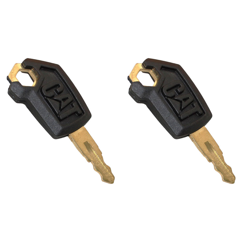 2 Keys Fits CAT Fits Caterpillar Dozer Excavator Crawler Skid Steer Heavy Equip