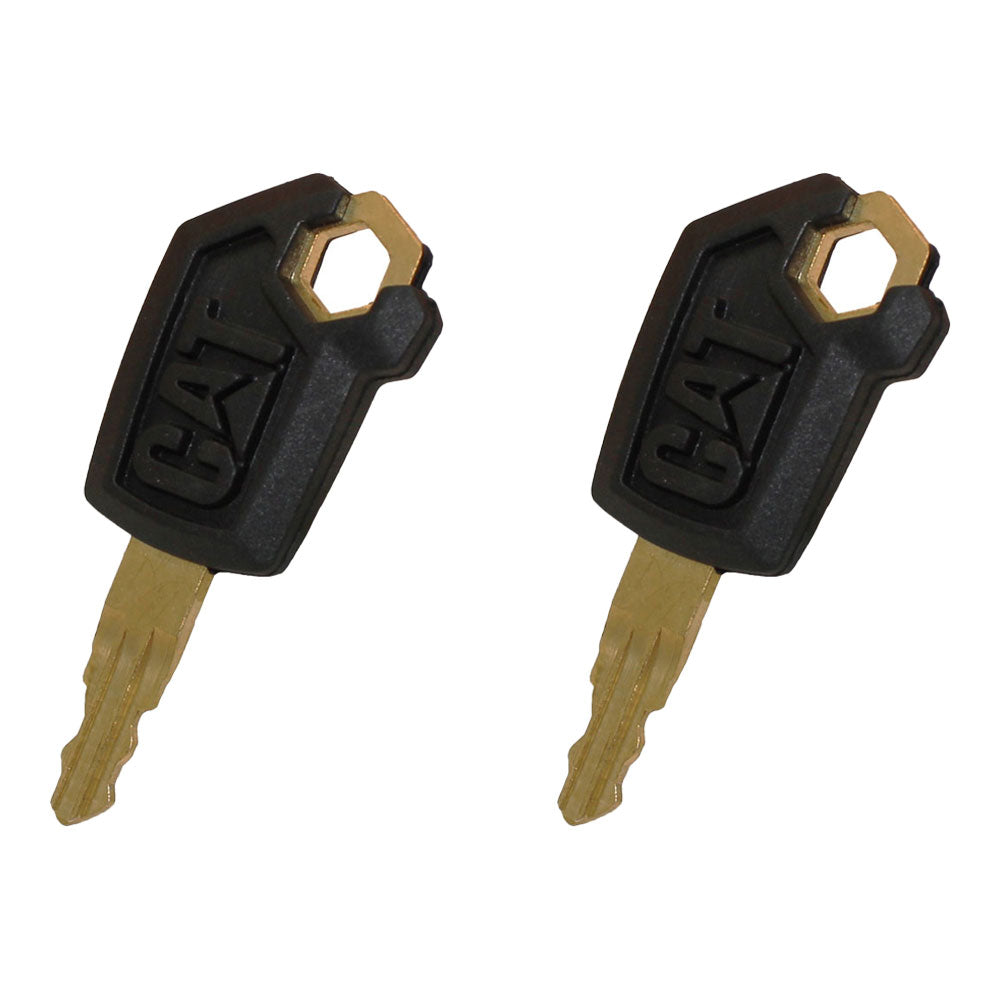 (2) Heavy Equipment Ignition Keys 5P8500 New Style Fits CAT Fits Caterpillar