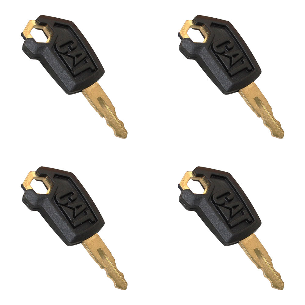 (4) Fits CAT Keys Excavator Fits Caterpillar Heavy Equipment Ignition Loader Doz