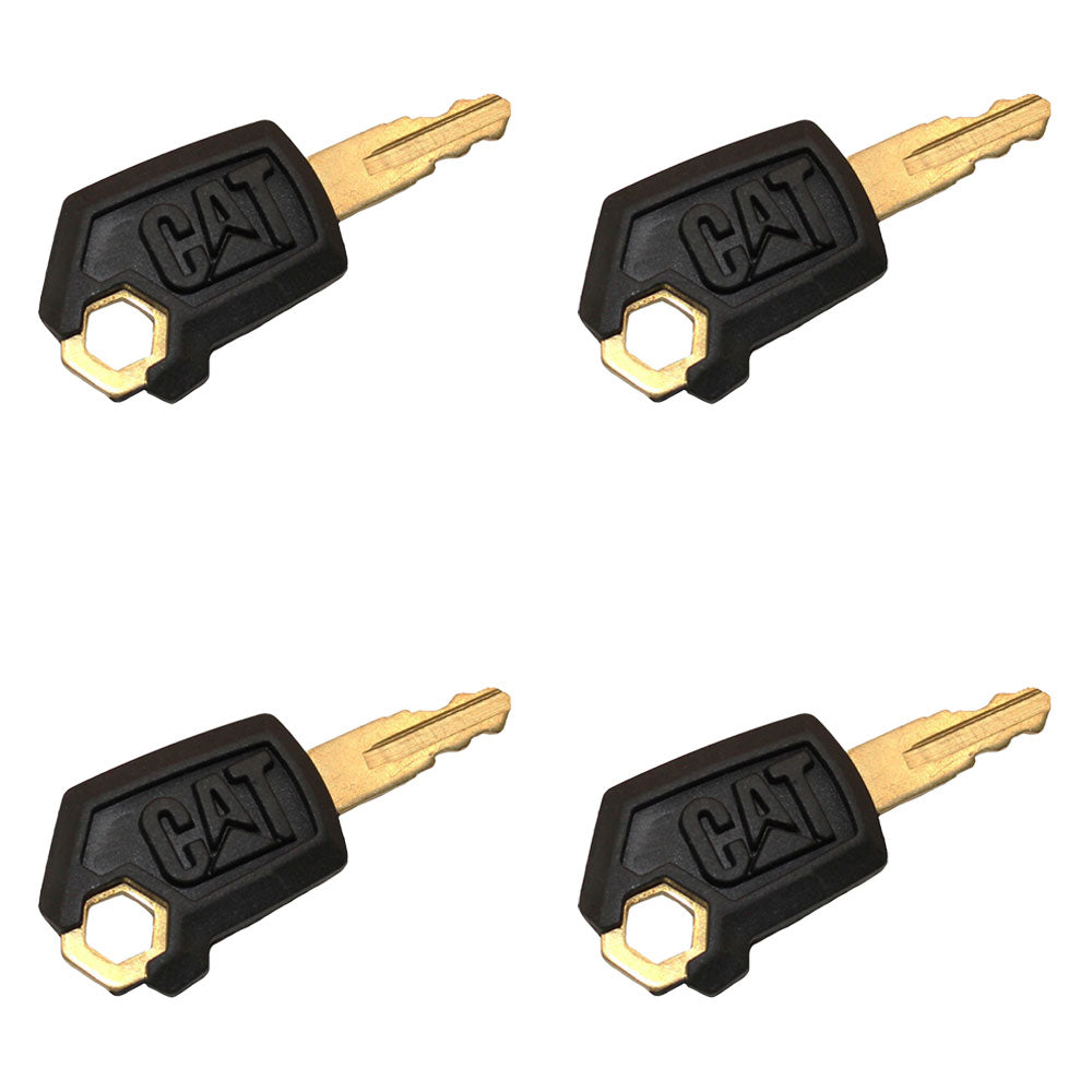 (4) Fits CAT Keys Excavator Fits Caterpillar Heavy Equipment Ignition Loader Doz