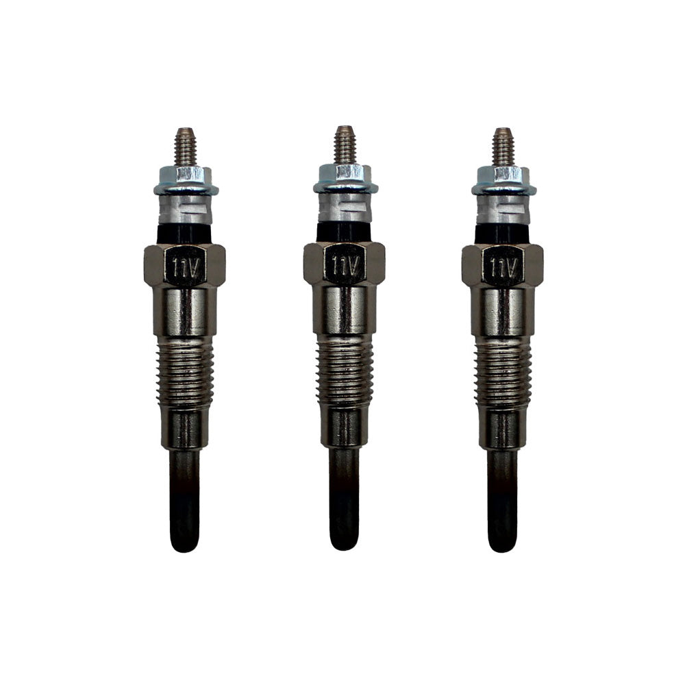 Set of (3) Glow Plug 129155-77800 Fits Yanmar Tractor F18 F18 (X) F20 FX20