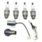 Ignition Tune-Up Kit w/Plugs Fits Ford Tractor 5000 6600 5500 5550 Rotor Points