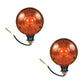 Amber Safety Warning Light Pair 12V Fits Ford New Holland Fits John Deere