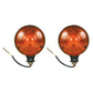 Amber Safety Warning Light Pair 12 Volt Fits Allis Chalmers