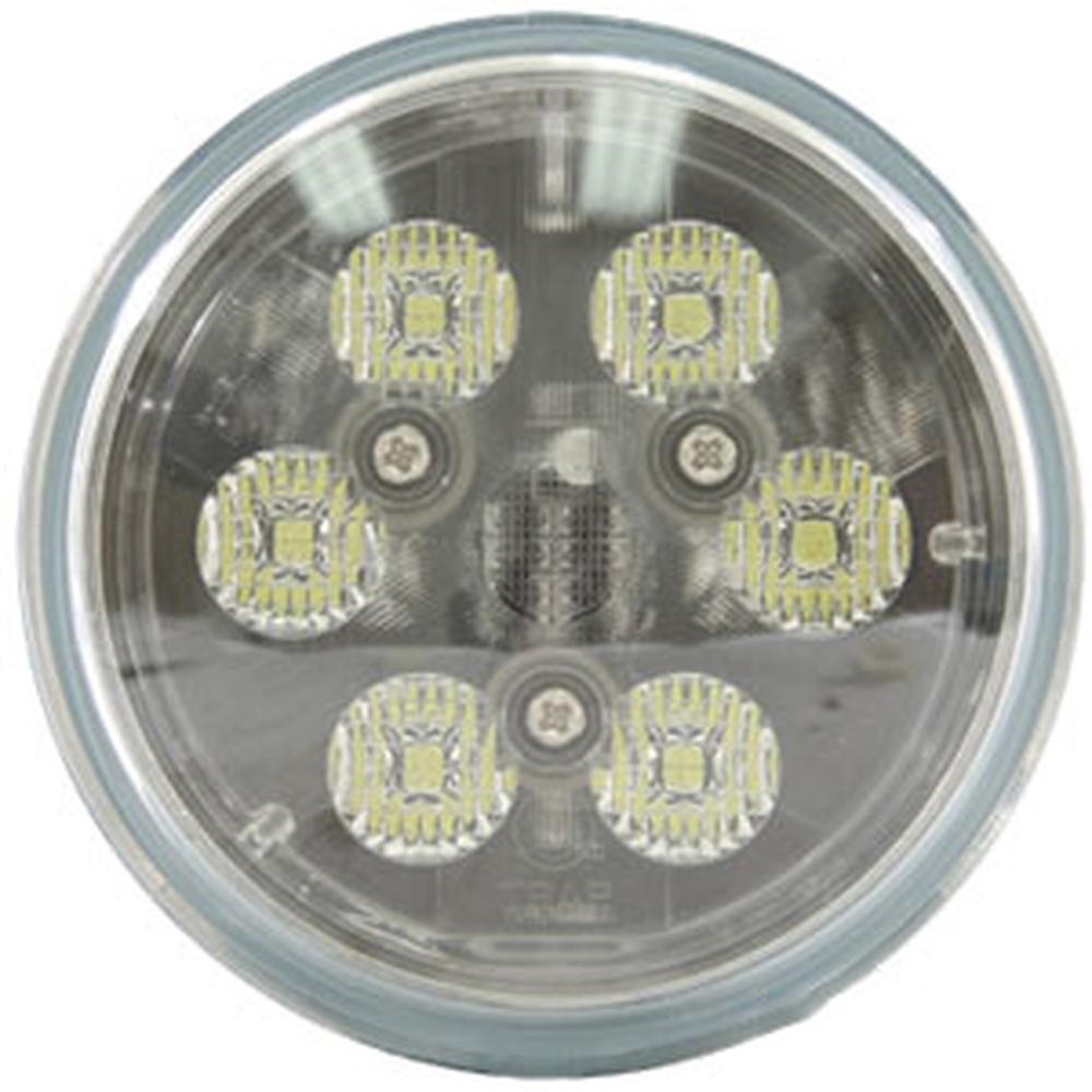 LED Conversion Headlight Bulb - 18W 4.5" Round Trapezoid Beam Fits John Deere