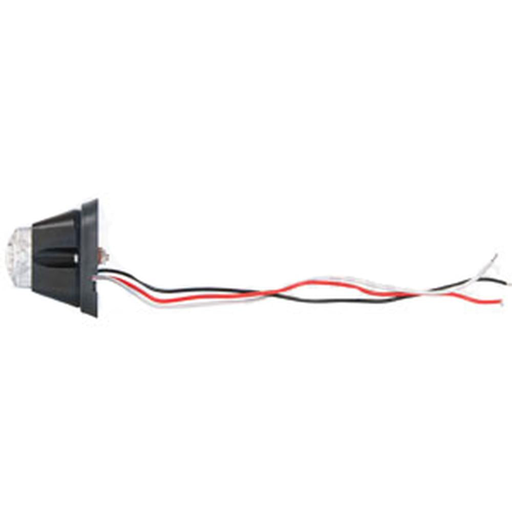 WA9810 Universal Fit LED Amber Flashing Black Housing Warning Light