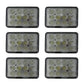 6 LED Work Light Kit Rectangular Flood Beam Fits Case IH 2366 2388 2188 353657A1
