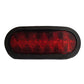 (1) Trailer Truck LED Sealed RED 6" Oval Stop/Turn/Tail Light