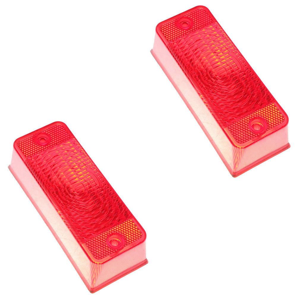 Qty 2: Red Lens Fits Bobcat Replaces 6672276