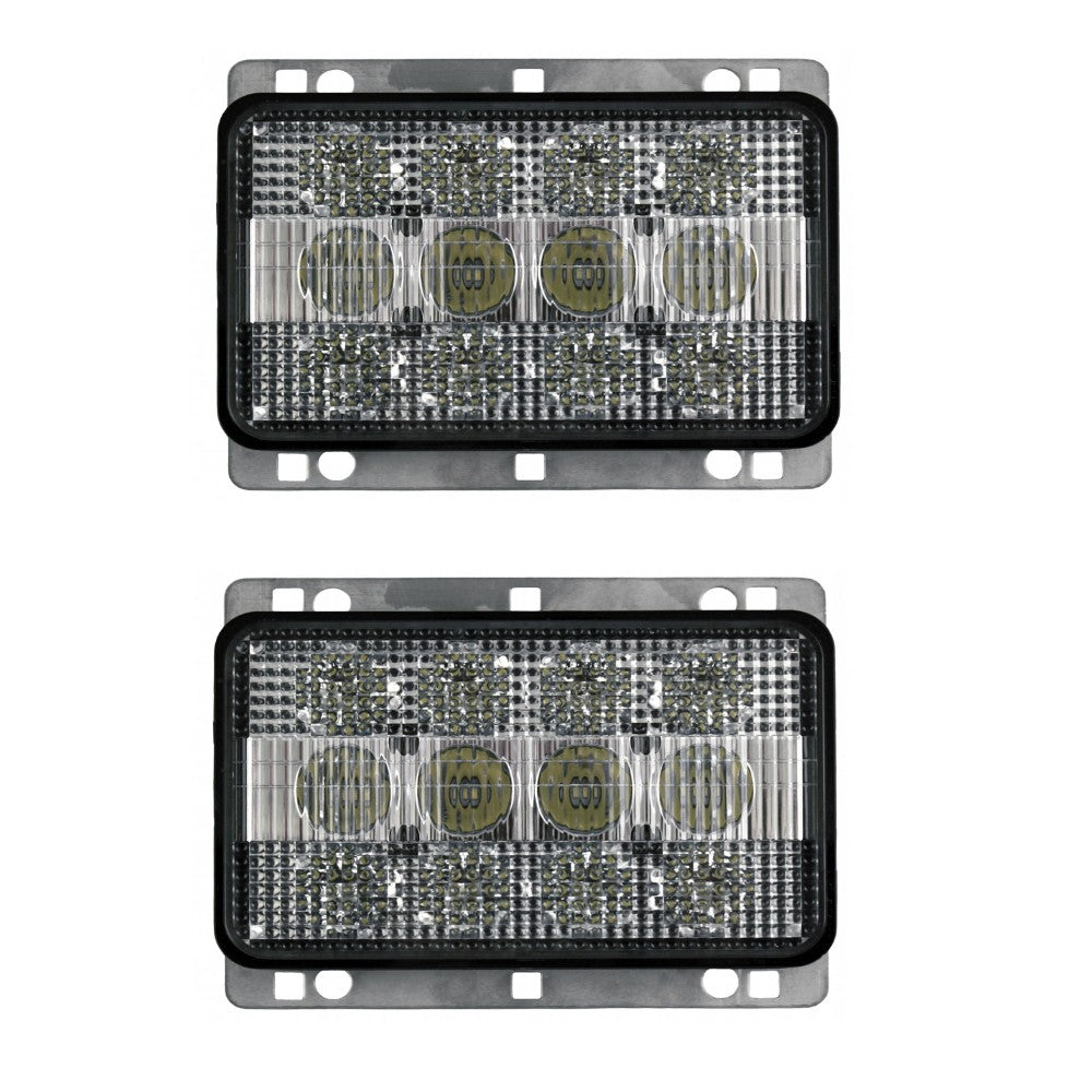 Qty 2: Rectangle LED Headlights Fits International Harvester Replaces 133291C1