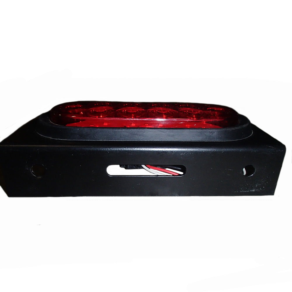One 6'' Oval Trailer light including Mounting Bracket and Wire Pigtail