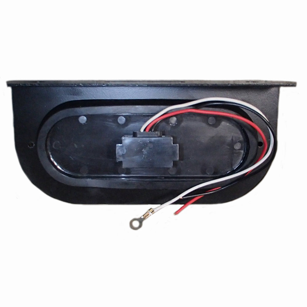 (1) 6" Oval 10 LED Tail Light Kit with Mounting Bracket For Trucks & Trailers
