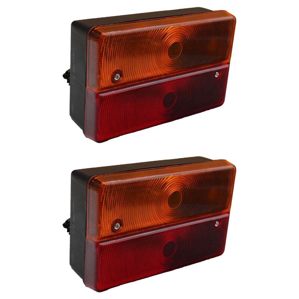 (2) Rear Stop Light Assembly 700/23600 Fits JCB Backhoe Loader 2CX 4CX 3CX 4CN