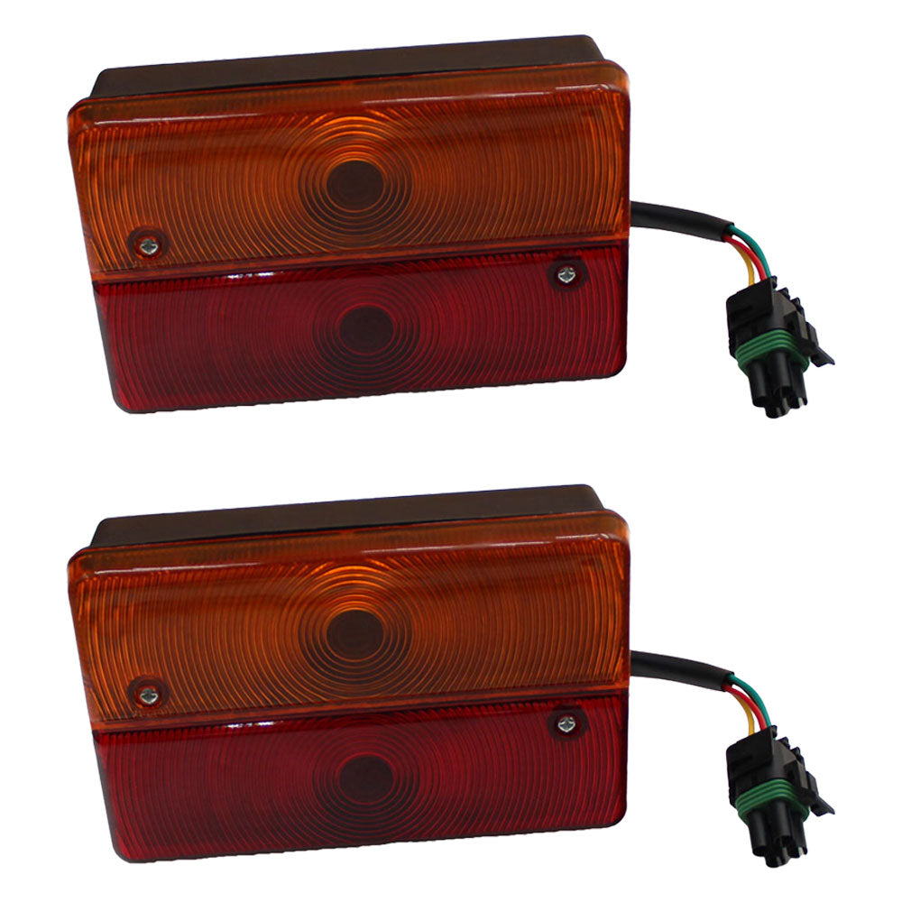 Set of (2) Rear Stop Light Assembly Fits JCB Rough Terrain Forklift 930-4 926-4