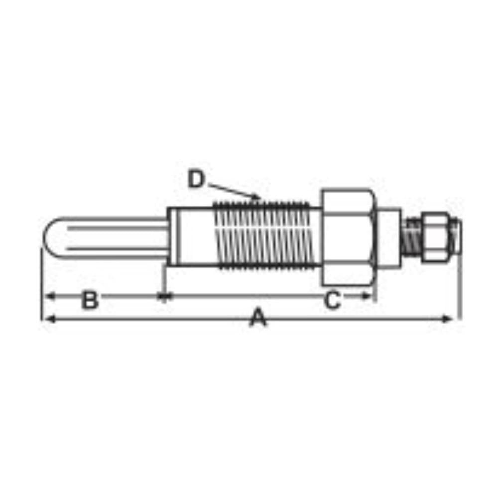 One (1) Glow Plug Fits Ford 1000 1500 Tractors