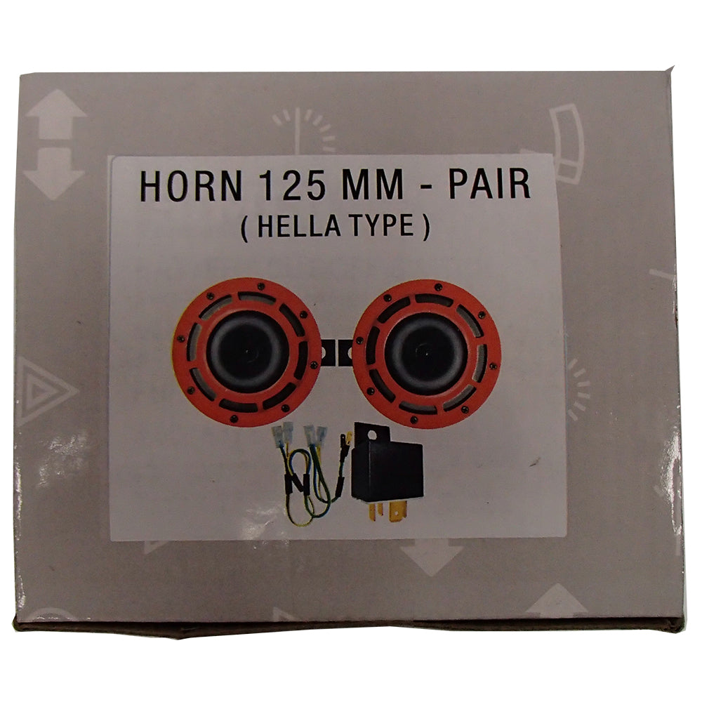 12V Red Grill Horn Set Fits Universal Products Replaces 12V-HORN