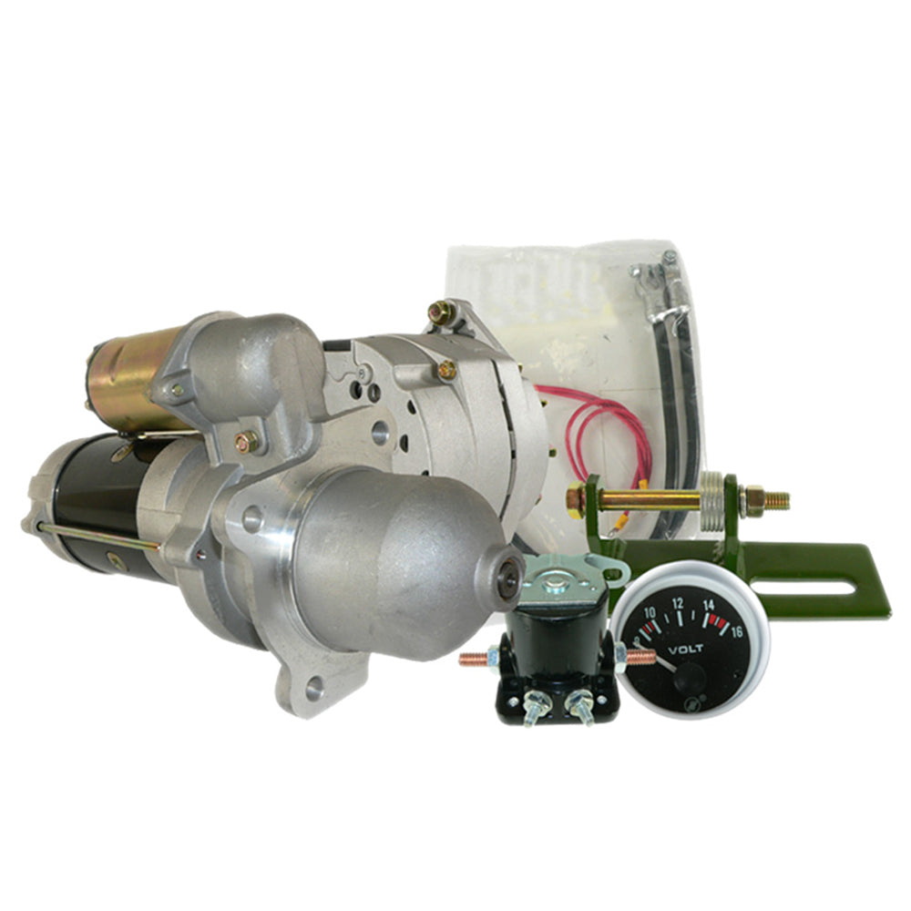 Alternator Starter Conversion Kit Fits John Deere 3010 3020 4010 4020 24V to12V