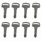 8 Starter Keys Fits Kubota B2601HSD B2620HSD B2630HSD B2650HSD B2650HSDC B2710HS