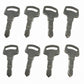 8 Starter Keys Fits Kubota B2601HSD B2620HSD B2630HSD B2650HSD B2650HSDC B2710HS
