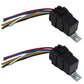 2 Pack - Waterproof 5 Pin Relay & Socket w/Wiring Harness 40 Amp 12 Volt Sealed