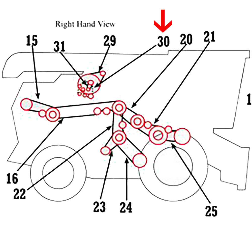 796475 Combine Engine Drive Belt For Lexion 470 470R