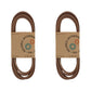 2 Belts Fits Cub Cadet LTX1050 LTX1050VT SLTX1050 with 50" Deck