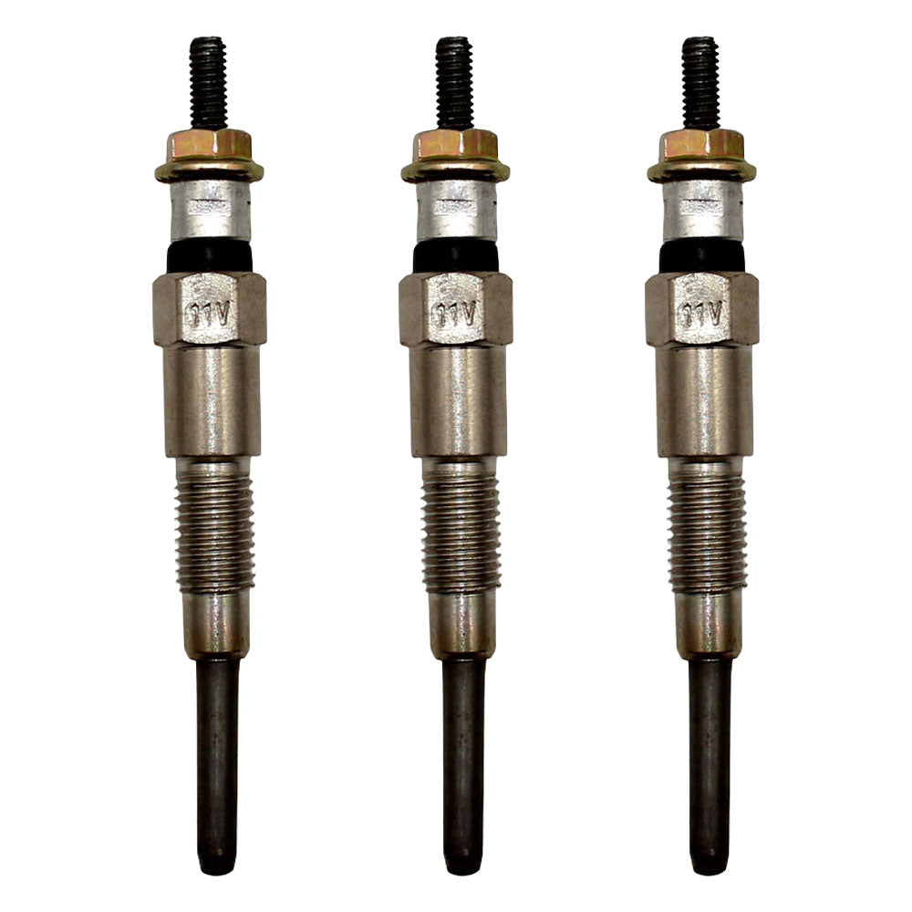 3 Pieces Glow Plug 6670470 Fits Bobcat Backhoe Loader B100 B200 B250 BL275