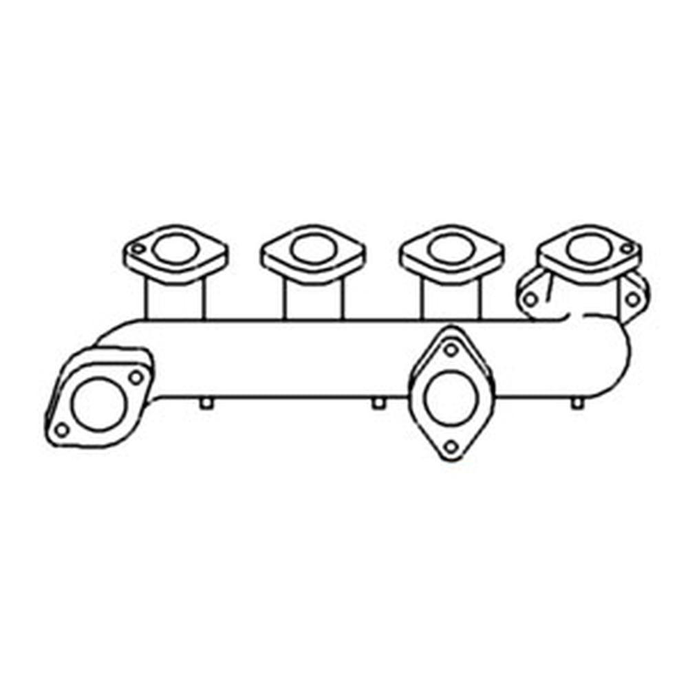 Dual Outlet Manifold w/Plates Fits Case 350 430 470 530 570 630 A182084 A39233