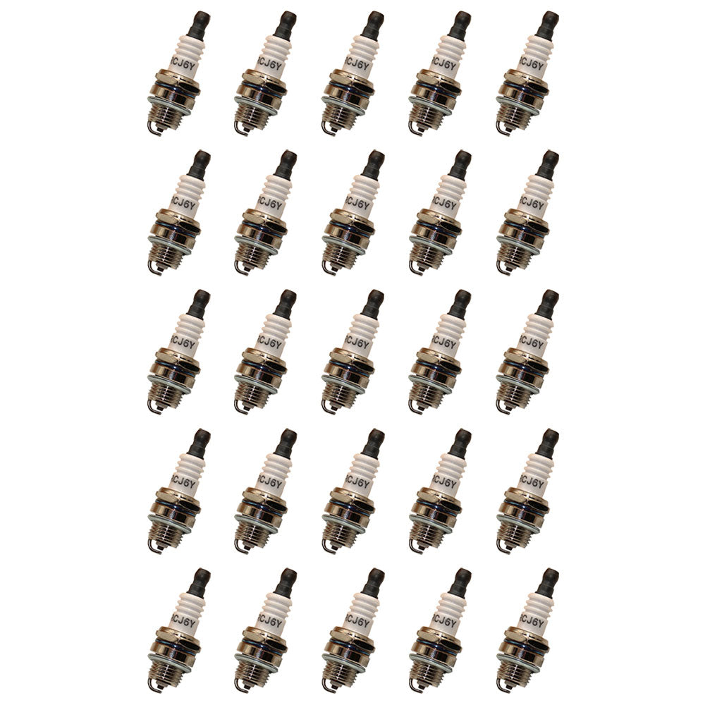 Qty 25: Spark Plug
 Fits John Deere Replaces 77-220