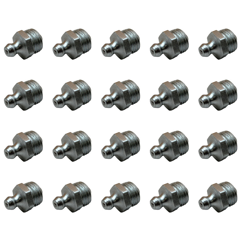 Qty 20: Grease Nipples Fits JCB Replaces 1450/0002