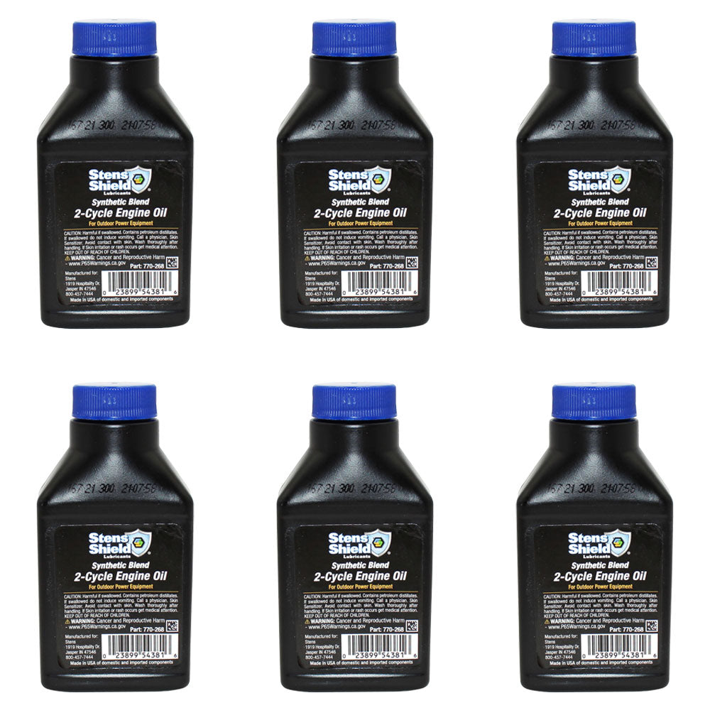 Qty 6: 2-Cycle Engine Oil
 Fits Echo Replaces 6450001