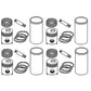 SK372 Overbore Piston Liner Set Fits Case IH Super H HV W4 3.5625 Inches