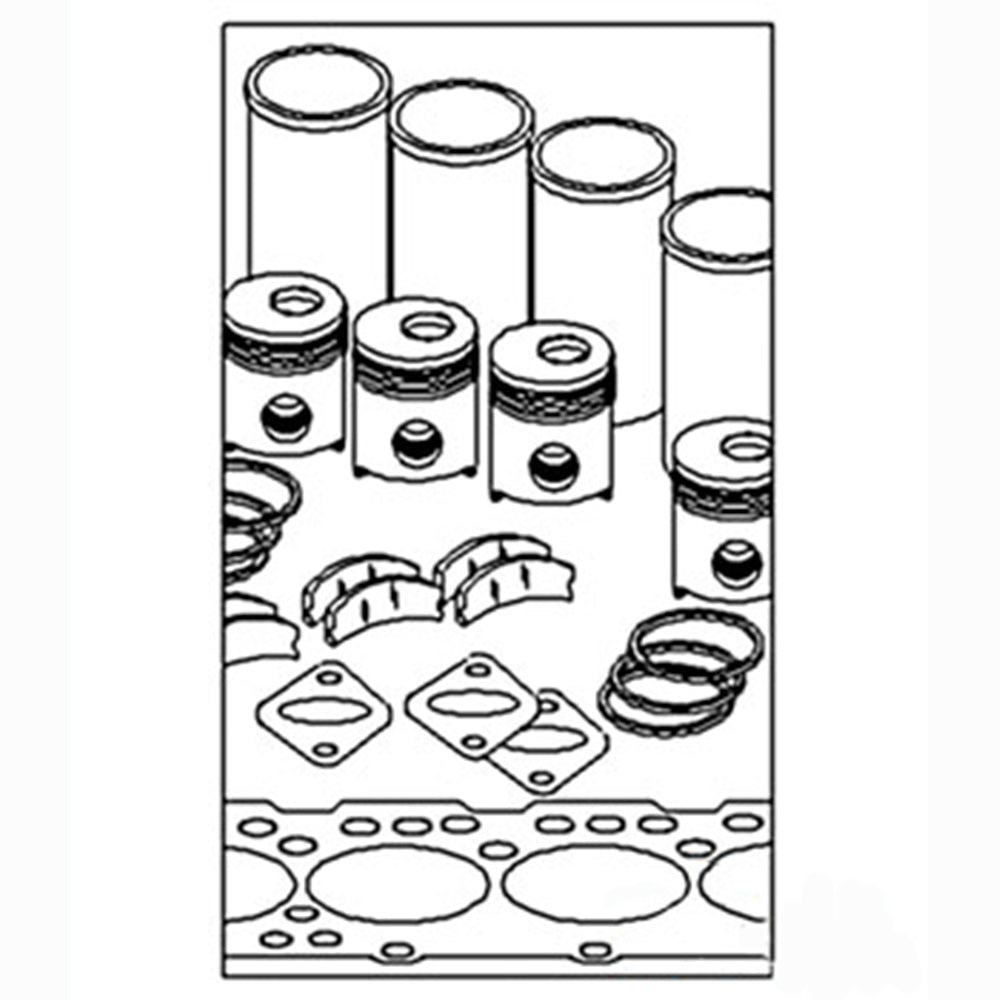 OK414 Major Engine Overhaul Kit Fits Case-IH Tractor Models 815 966 UD414