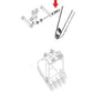 3088579 Pin, Link to Dipper Fits Hitachi ZX160, ZX200, ZX210, ZX225 +