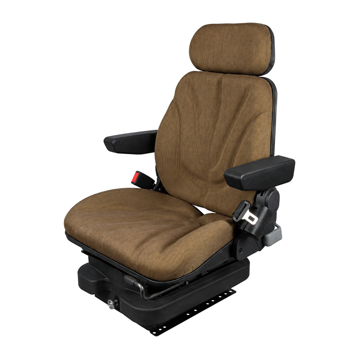 F10A4012 Brown Cloth Low Profile Air Seat Fits Jacobsen HR6010 HR9016T R311