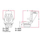 F10A4012 Brown Cloth Low Profile Air Suspension Seat Fits Universal Products