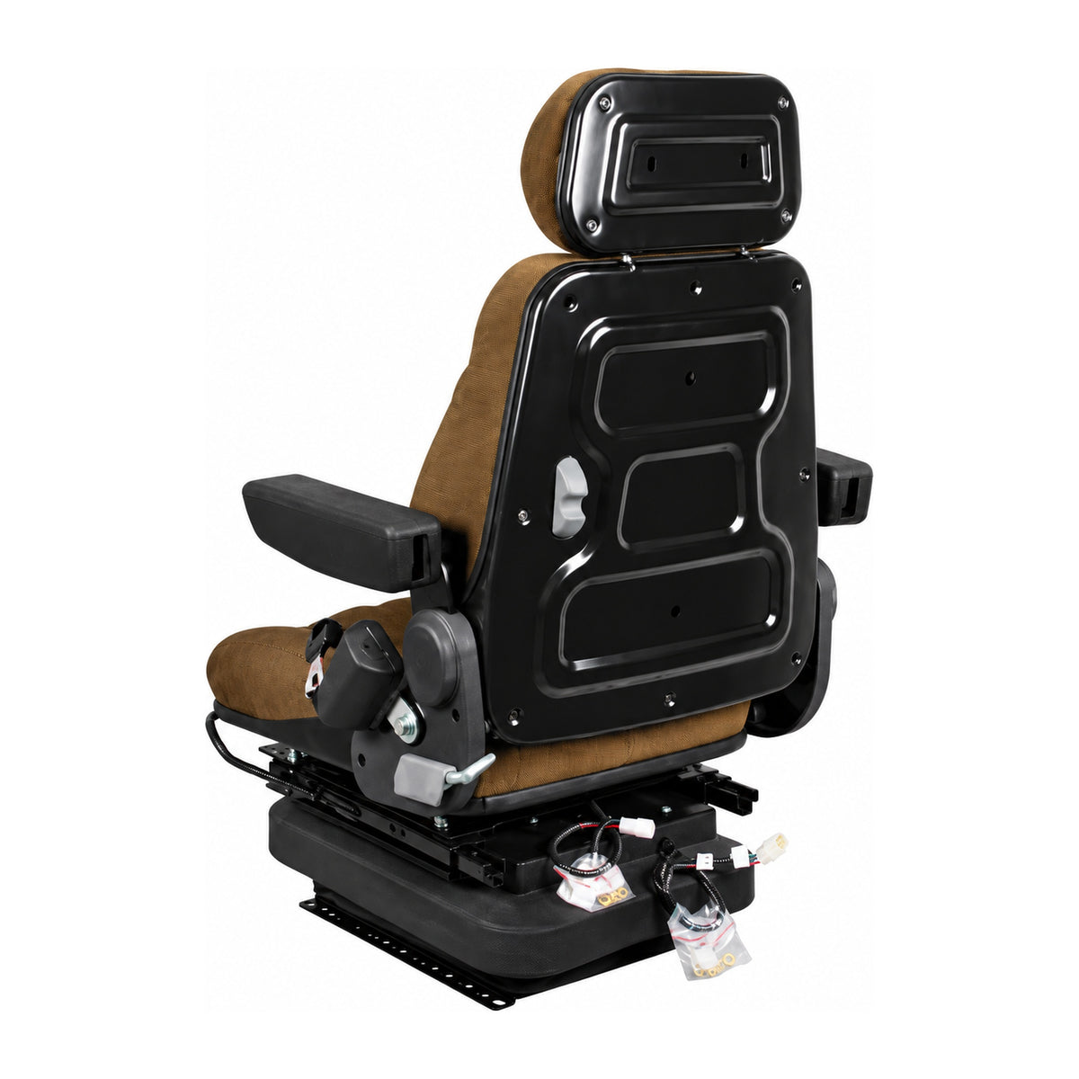 F10A4042 Brown Cloth Air Suspension Seat with Isolator Fits Case 420CT 440CT 410
