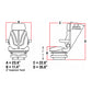 F10A4042 Brown Cloth Air Suspension Seat with Isolator Fits Hyster E100Z E100ZS