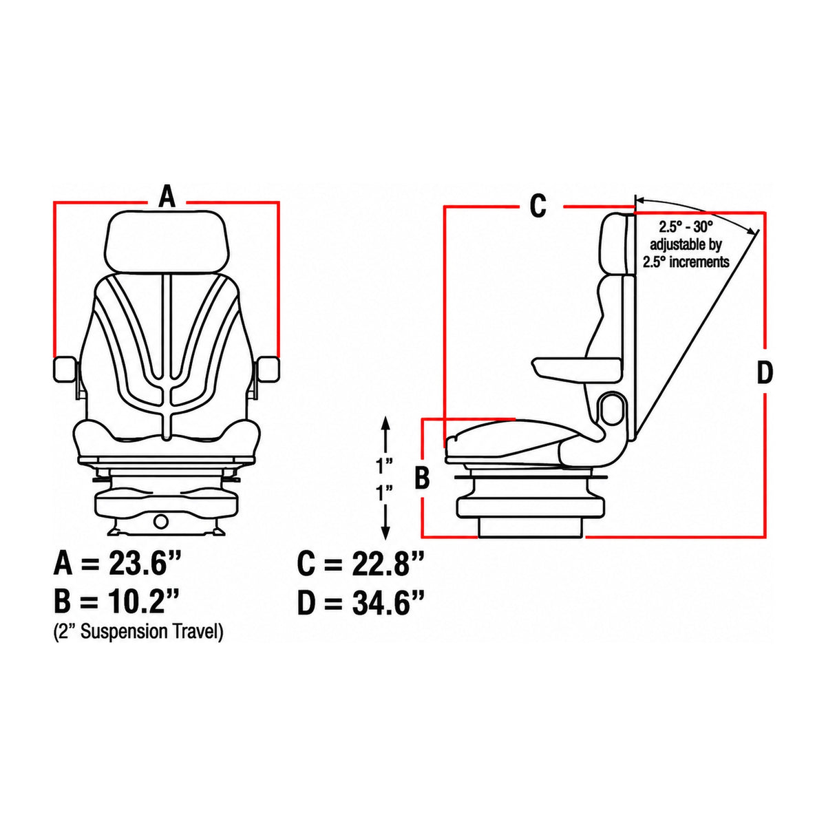 F10M4112 Brown Cloth Mechanical Seat Fits Bobcat T140 T180 T190 T250 T300