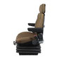 F10M6112 Brown Cloth Wide Base Mechanical Seat Fits Universal Products