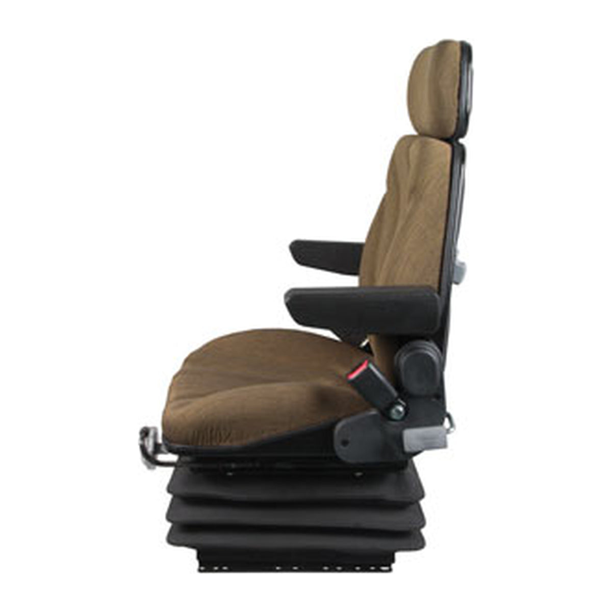 F10M6112 Brown Cloth Wide Base Mechanical Seat Fits Universal Products