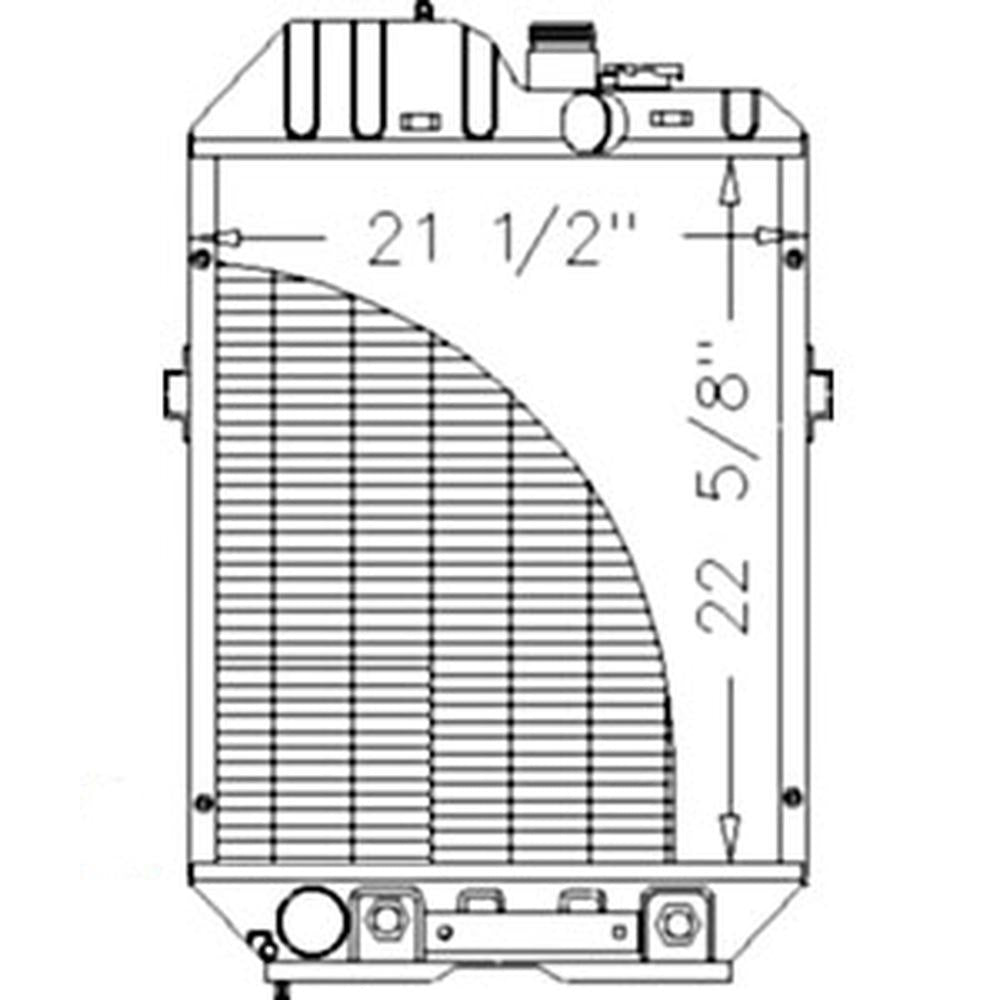 F1NN8005BF15M Tractor Radiator Fits Ford/New Holland 8240 8340