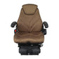 F20A5012 Brown Cloth Low Profile Air Suspension Seat Fits Universal Products